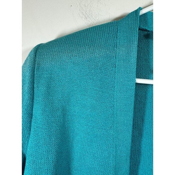 St John Size P Santana Knit Short Sleeve Cardigan Sweater Logo Buttons - Picture 4 of 7